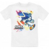 Sonic The Hedgehog - gaming T-shirt - Barn - Sonic Face - 104 164 - för barn - vit