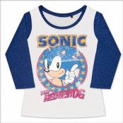 Sonic The Hedgehog Girly Baseball Tee, Long Sleeve T-Shirt