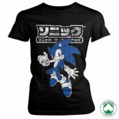 Sonic The Hedgehog Japanese Logo Organic Girly Tee, T-Shirt
