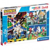 Sonic The Hedgehog puzzle 3x48pcs