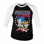 Sonic The Hedgehog - Sonic & Tails Baseball 3/4 Sleeve Tee, Long Sleeve T-Shirt