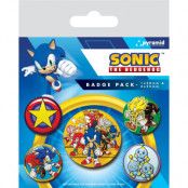 Sonic the Hedgehog - Speed Team Pin-Back Buttons 5-Pack