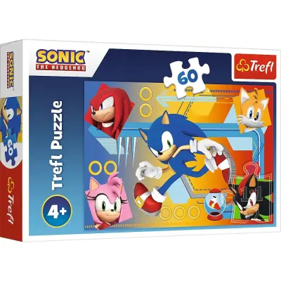 Trefl Sonic the Hedgehog Pussel 60 bitar 17387 - Sonic -  Leksaksaffären