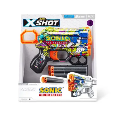 X-Shot Skins Menace Sonic Hyper Spike - X-Shot -  Leksaksaffären