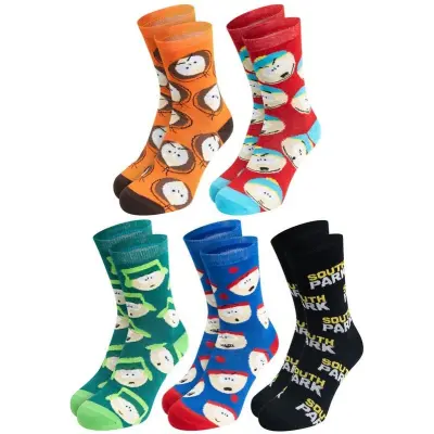 South Park - Anime Strumpor - South Park - 5er Pack Herrensocken - EU 40-45 - för Herr - flerfärgad