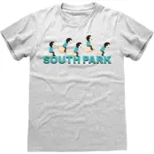 South Park - Anime T-shirt - Bouncing - S XXL - för Herr - ljusgråmelerad