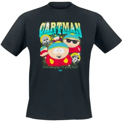 South Park - Anime T-shirt - Cartman Bootleg Rap - S XXL - för Herr - svart