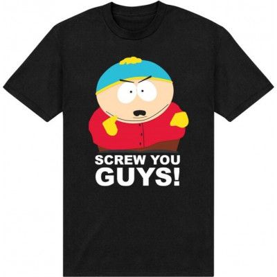 South Park - Anime T-shirt - Cartman - Screw You Guys! - S XL - för Herr - svart