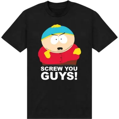 South Park - Anime T-shirt - Cartman - Screw You Guys! - S XL - för Herr - svart