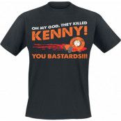 South Park - Anime T-shirt - Oh My God, They Killed Kenny! - S 5XL - för Herr - svart