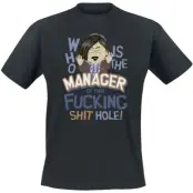 South Park - Anime T-shirt - Randy - Who Is The Manager Of This Shit Hole - S XXL - för Herr - svart
