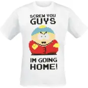 South Park - Anime T-shirt - Screw You Guys - I´m going home - S XXL - för Herr - vit