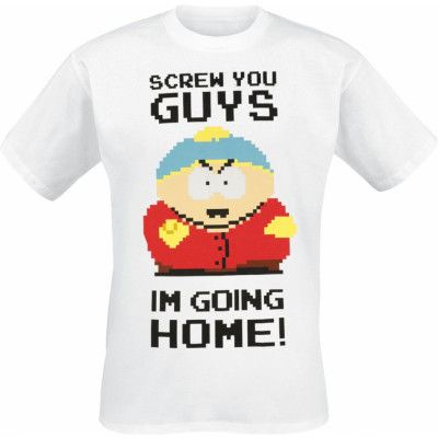 South Park - Anime T-shirt - Screw You Guys - I´m going home - S XXL - för Herr - vit