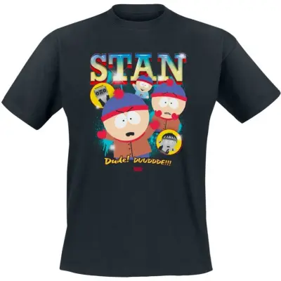 South Park - Anime T-shirt - Stan Bootleg Rap - S XXL - för Herr - svart