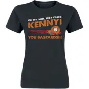South Park - Anime T-shirt - The killed Kenny - M XXL - för Dam - svart