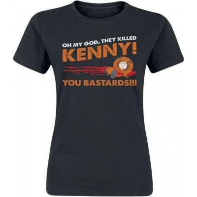 South Park - Anime T-shirt - The killed Kenny - M XXL - för Dam - svart