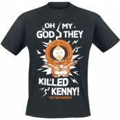 South Park - Anime T-shirt - They Killed Kenny! - S XXL - för Herr - svart