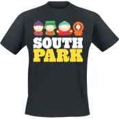 South Park - Anime T-shirt - S 5XL - för Herr - svart