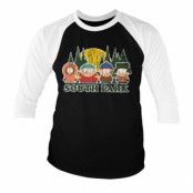 South Park Distressed Baseball 3/4 Sleeve Tee, Long Sleeve T-Shirt