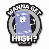 Towelie - Wanna Get High Sticker, Accessories