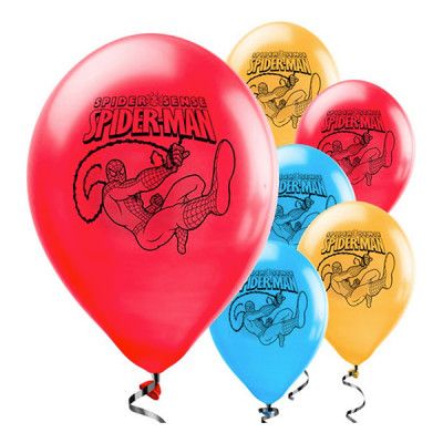 Ballonger Spider-Man Flerfärgade - 25-pack