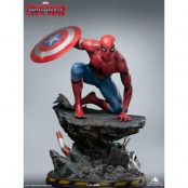 Captain America Civil War 1/4 Statue Spider-Man Captain America Premium Version 40 cm