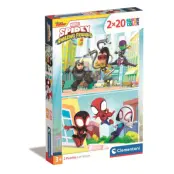 Clementoni Spidey Pussel 2x20 bitar - Spidey and His Amazing Friends -  Leksaksaffären