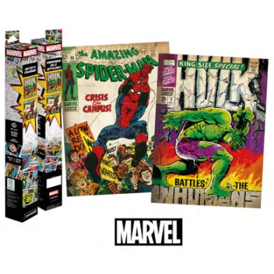 Marvel - Spider-Man & Hulk - 2 Posters 52 X 38Cm Set