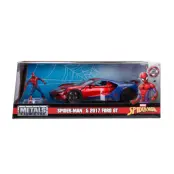 Marvel Spiderman 2017 Ford GT med figur Metall 1:24 - Marvel -  Leksaksaffären