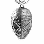 Marvel Spiderman Head 2D Pewter Metal Keychain