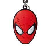 Marvel Spiderman Head Soft Touch Pvc Keychain