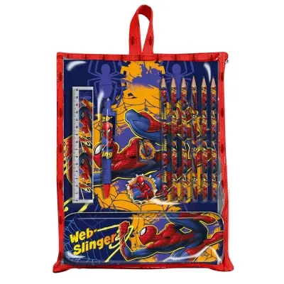 Marvel Spiderman stationery set in bag