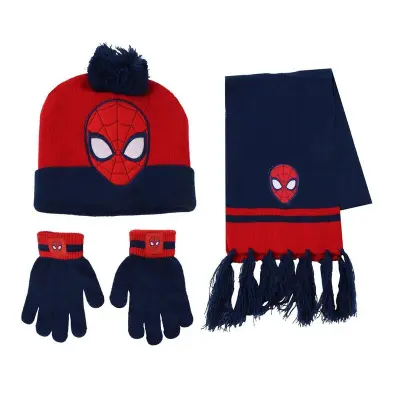 Marvel Spiderman winter set snood hat gloves