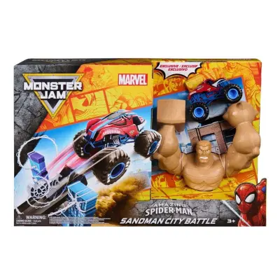 Monster Jam 1:64 Marvel Spiderman Playset