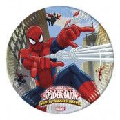 Papperstallrikar Ultimate Spiderman - 8-pack