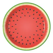 Papperstallrikar Vattenmelon