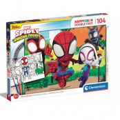 Pussel Marvel Spiderman Happy Color 104pcs