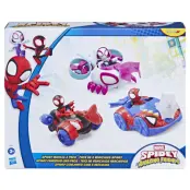 Spider Amazing Friends Fordon 3-pack - Spidey and His Amazing Friends -  Leksaksaffären
