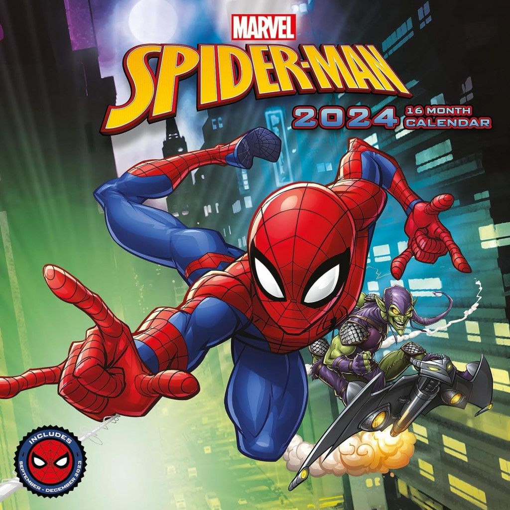 SpiderMan 2024 30X30 Square Calendar Geekbutiken