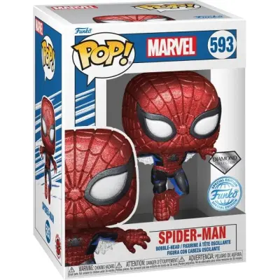 Spider-Man (Diamond Glitter) Vinyl Figur 593 - Funko Pop! - Funko Shop Europe