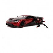 Spider-Man Diecast Model 1/24 2017 Ford GT Miles Morales