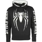Spider-Man - Marvel Luvtröja - Game Logo - S XXL - för Herr - svart/grå