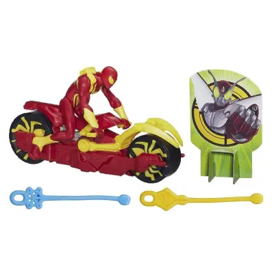 Spider-Man Web Slingers Iron Spyder with web cycle (b2660)