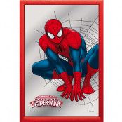 Spiderman 22 x 32 cmInramad Spegel med Motiv