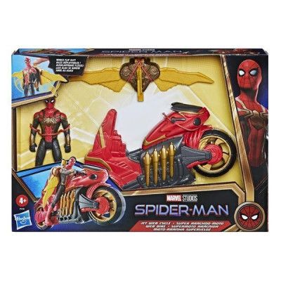 Spiderman Jet Web Cycle Figur med motorcykel