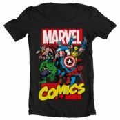 Marvel Comics Heroes Wide Neck Tee, Wide Neck T-Shirt