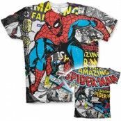 Spider-Man Comic Allover T-Shirt, T-Shirt