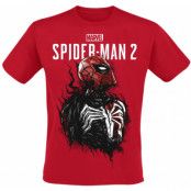 Spider-Man - gaming T-shirt - Marvel Games - Spider-Man 2 - Spider Symbiote - S 3XL - för Herr - röd