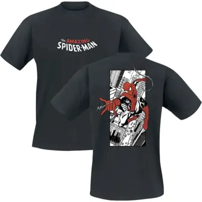 Spider-Man - Marvel T-shirt - City Web - M - för Herr - svart