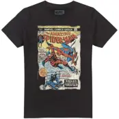 Spider-Man - Marvel T-shirt - Retro Tarantula Cover - S XXL - för Herr - svart